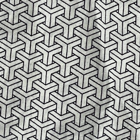 Alfani Slim Fit Stretch Mens Large 16-16.5 34-35‎ Geometric Print Dress Shirt - Picture 7 of 12